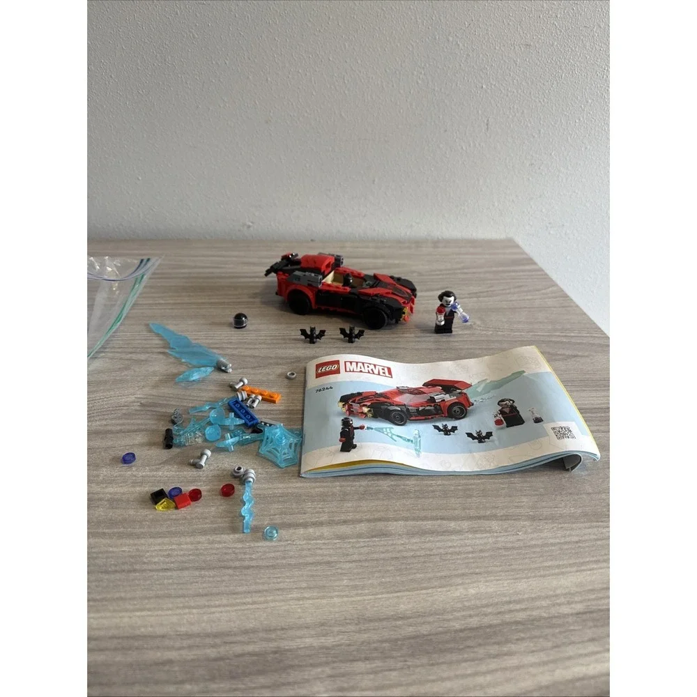 Lego Marvel 76244 Miles Morales Vs Morbis Complete Set Car Mini figures